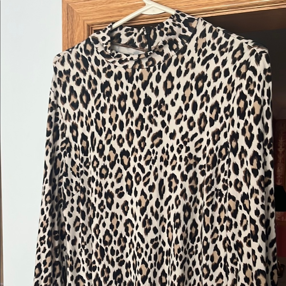 Chicos cheetah pattern dress size 1